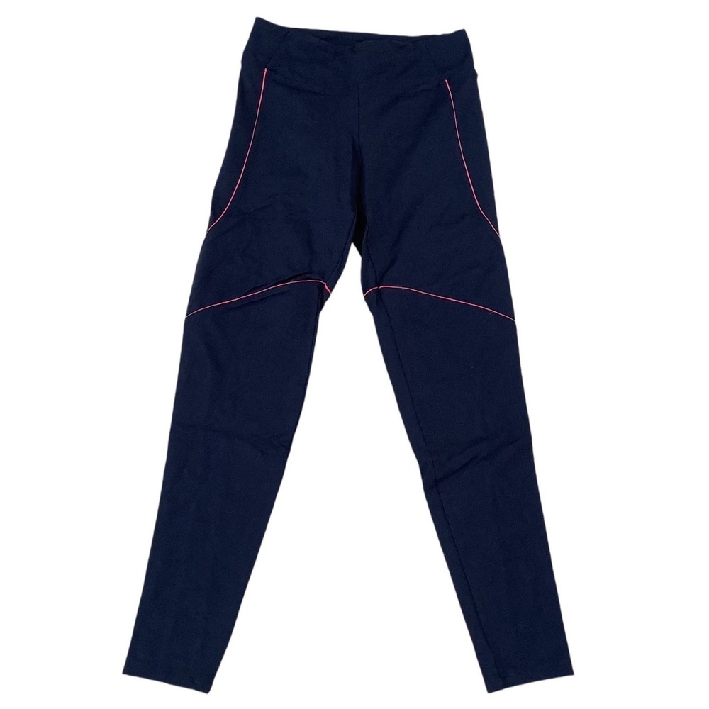 925fit Womens Black And Red Piping High Rise Athletic Leggings Size M Yoga Gym